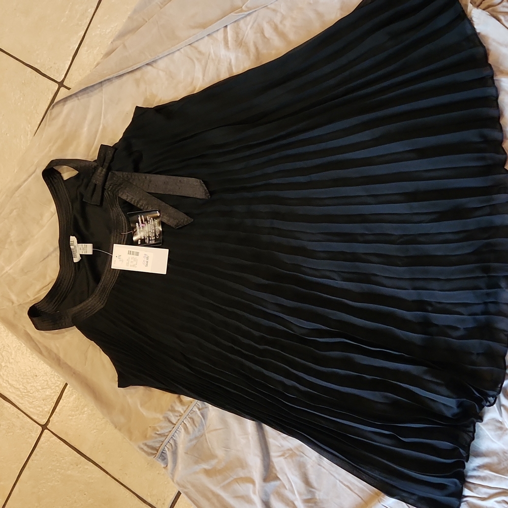 Pleated Sleeveless Dress